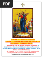 Duminica a 25-A După Rusalii, Glas 6, 12.11.2023, Sfinții Martiri Năsăudeni (Utrenia Cu Canoane)