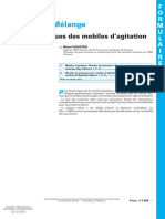 Agitation. Mélange - Caractéristiques Des Mobiles d'Agitation