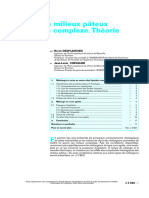 Mélange des milieux pâteux de rhéologie complexe. Théorie