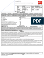 Proposal No. PMTB112211795455: Motor Insurance - Proposal Form Cum Transcript Letter For Private Car Package