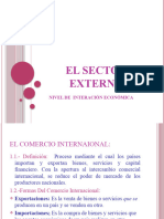 El Sector Externo