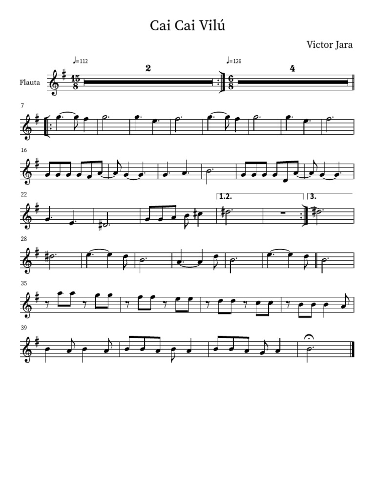Cai Cai Vilú Flauta PDF