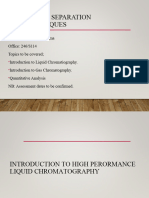 Introduction To Liquid Chromatography and Gas ChromatographyFinal