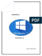 APOSTILA. Windows 10