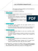 Tema 8. Las Categorías Gramaticales: 1. El Sustantivo