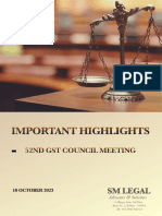 Update - 52nd GST Council Meeting
