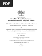 Citrus Plant Disease Classifcation and Recommendation System Using Deep Learning