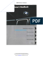 BMW 7 Series E32 1988 Owner's Manual