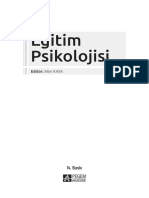 Eğitim Psikolojisi: Editör: Alim KAYA