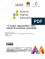 15EES0870E - El Ensayo Argumentativo Como Metodo de Enseñanza-Aprendizaje