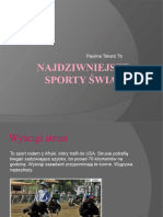 Najdziwniejsze Sporty Świata