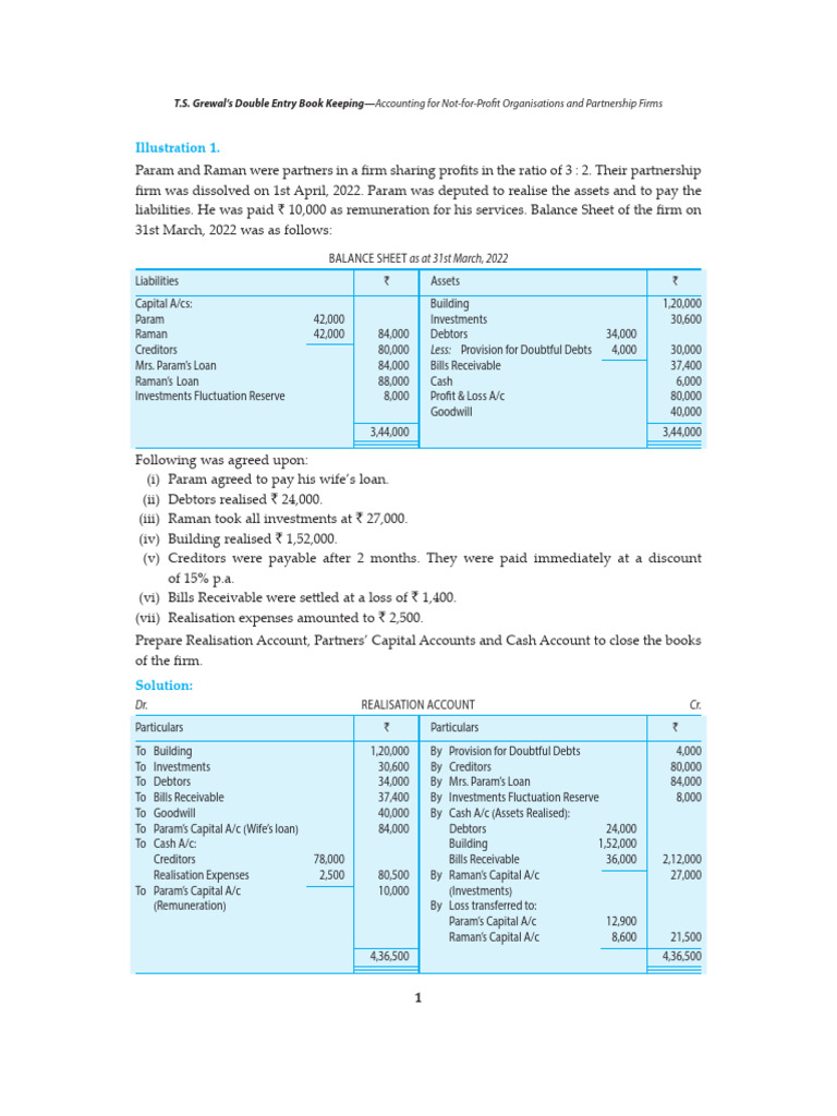 Partnership Accounting Guide | PDF | Debits And Credits | Service ...