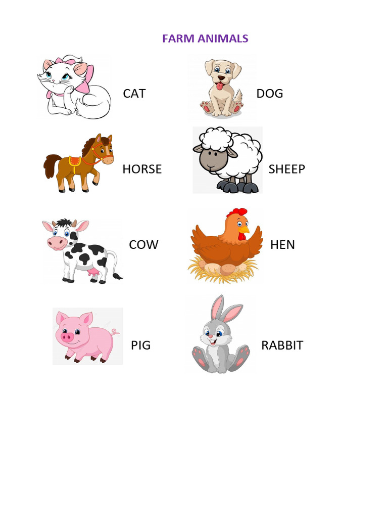 Farm Animals | PDF