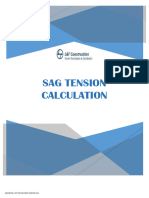 Sag Tension Calculation: Sensitivity: LNT Construction Internal Use