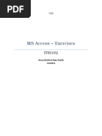 MS Access - Exercises 2nd 2015-2016