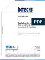 INTE 31-09-11 2016 - Inspección Agroquímicos