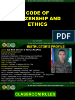 Code of Citizenship and Ethics