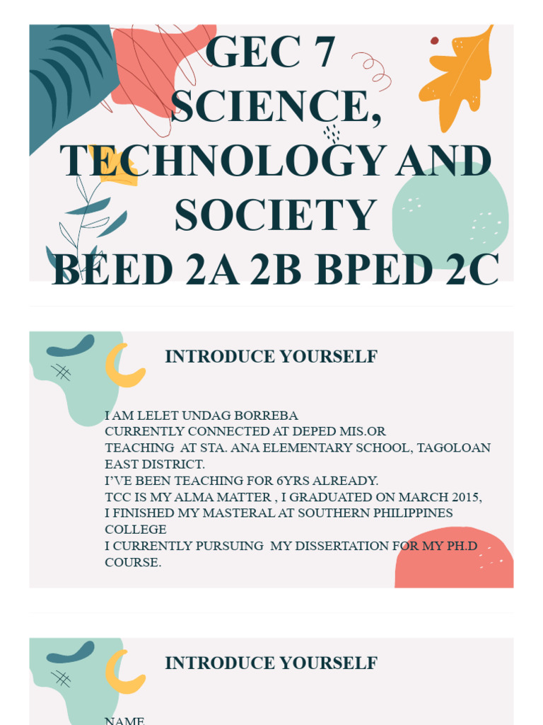 Gec 7 STS Beed 2a 2B Bped 2C Introduction | PDF | Science | Knowledge