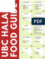 Halal Food Guide Brochure