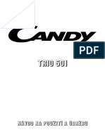 Candy TRIO5011X Manual