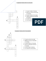 crucigrama factores de la comunicación