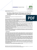 PSSR of Petrochem Plant