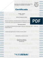 Certificado Eletricista Industrial 280h SENAI