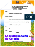 Proyecto Padep La Multiplicacion de Colores