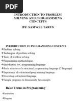 Chapter 1 Problem Solving and Introduction To C