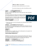 Phrasal Verb Stress Patterns