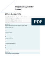 Database Management System LAB Final Q1