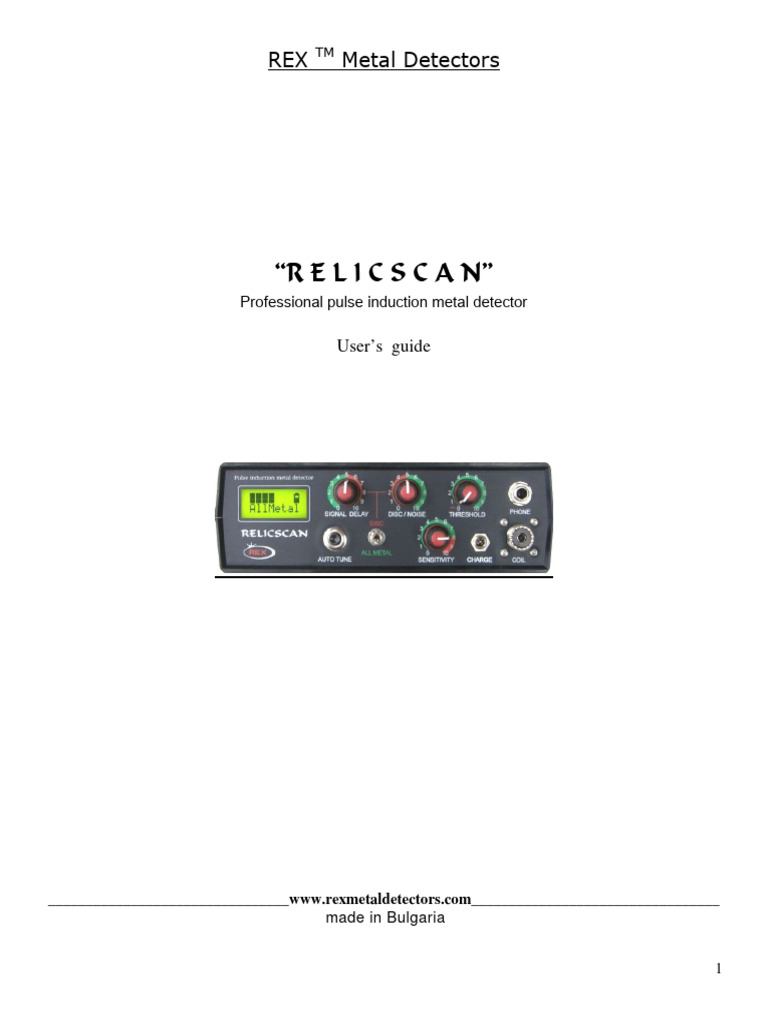 Pi-Rex Detector Pi Relicscan | Download Free PDF | Battery Charger ...