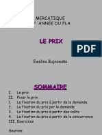 Mercatique Prix