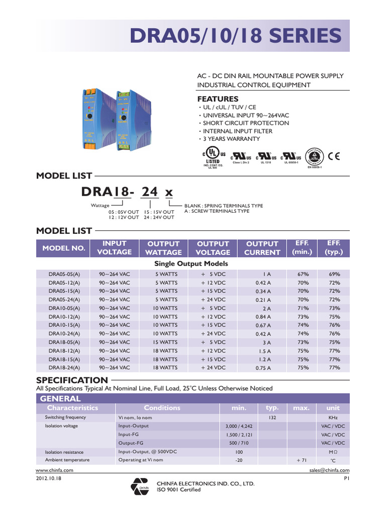 Dra 051018 PDF Rectifier Alternating Current