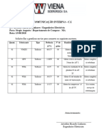 Modelo Comunicação Interna