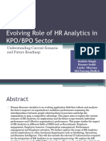 Evoving The Role HR in Bpo and Kpo
