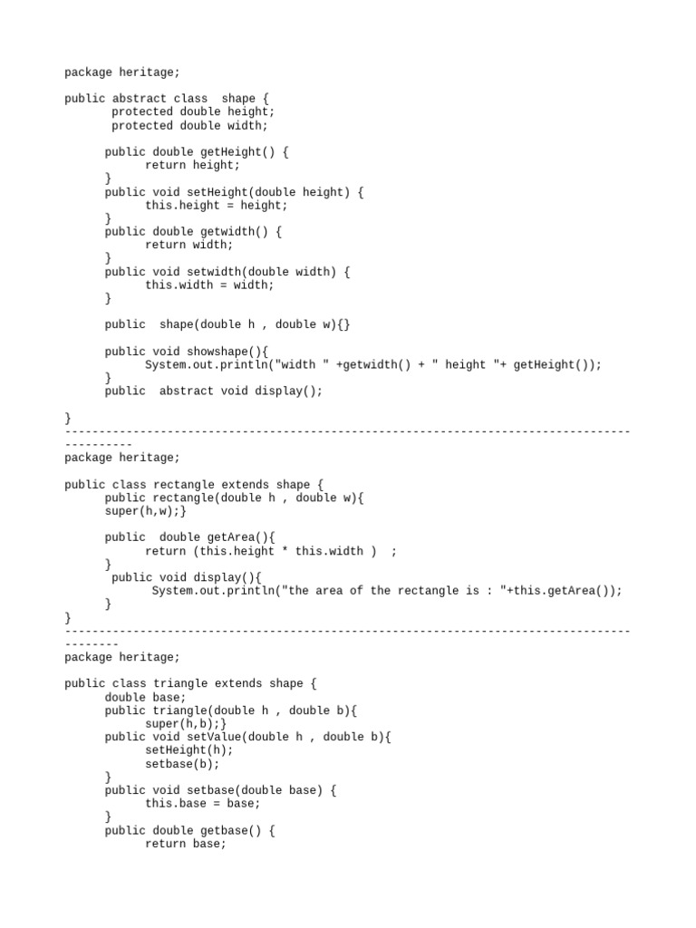 TP 4 Java | PDF | Length | Area