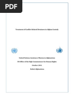 Treatment of ConflictRelated Detainees in Afghan Custody