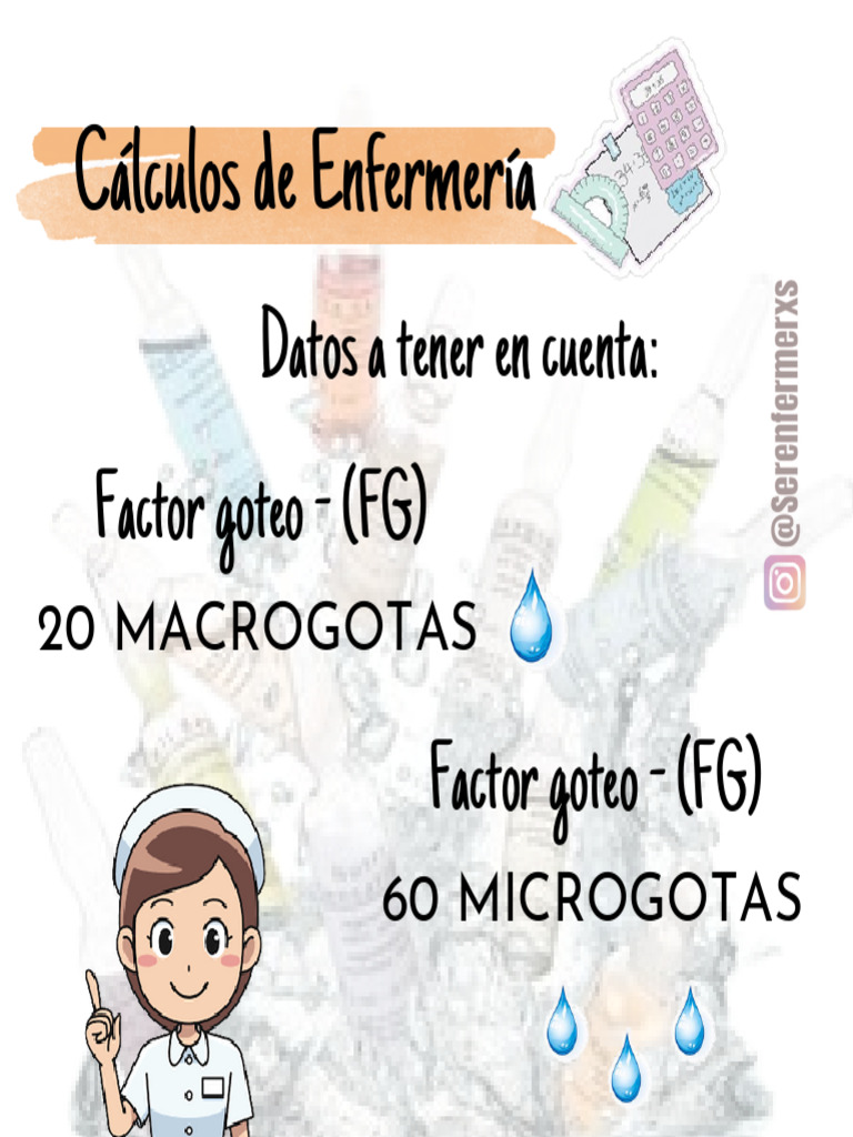 F rmulas c lculos de enfermeria pdf