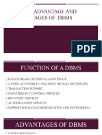 Lesson 4 Function Advantage and Disadvantages of Dbms