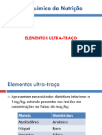 Bioquimica Da Nutricao - Elementos Ultratraco