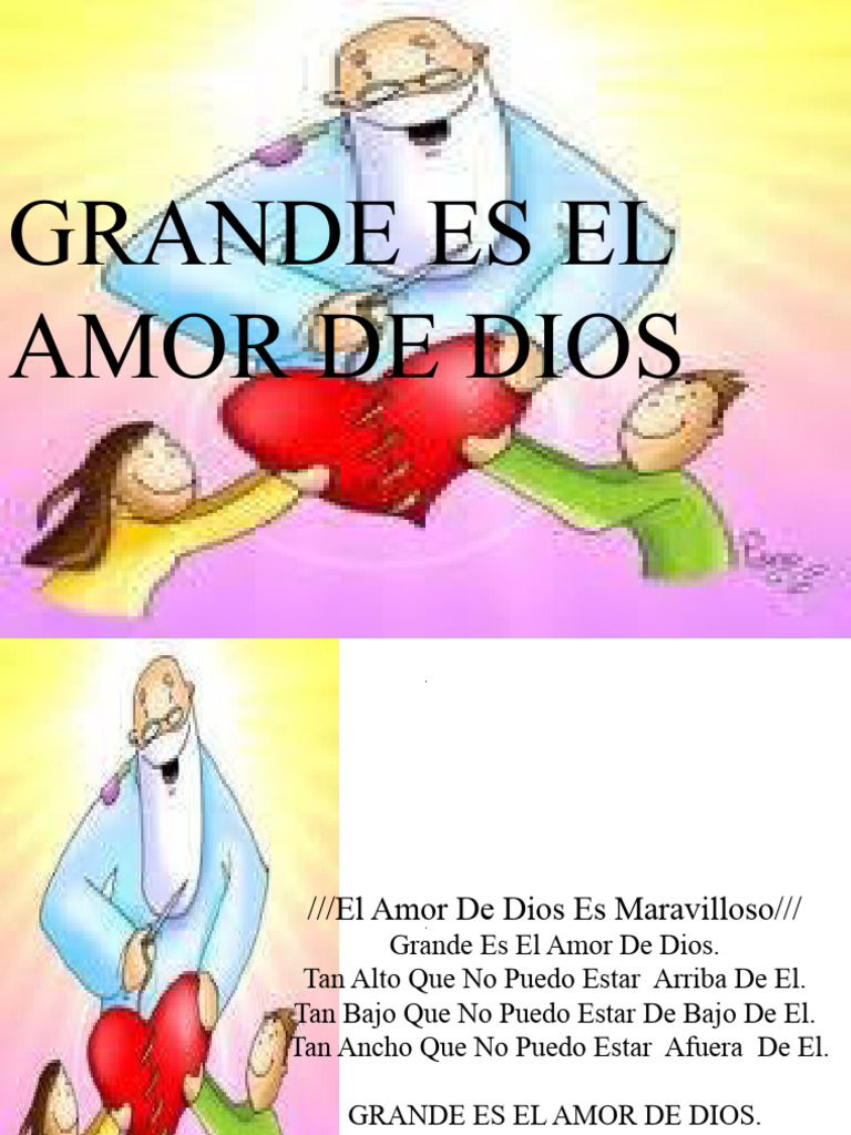 El Amor de Dios Es Maravilloso | PDF, image size:768x1024