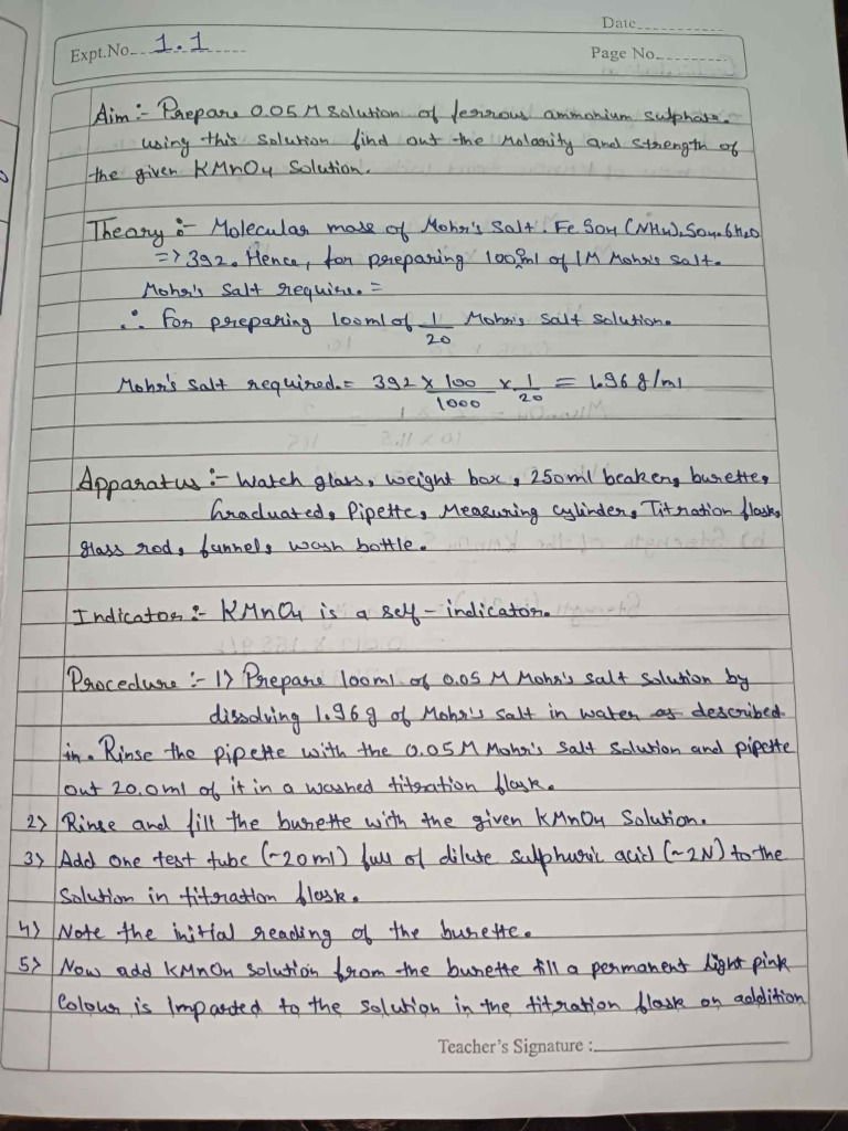 Titration Class 12 PDF