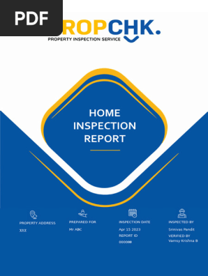 Home Inspection Report 15th Apr 2023 Mr ABC (SAMPLE)