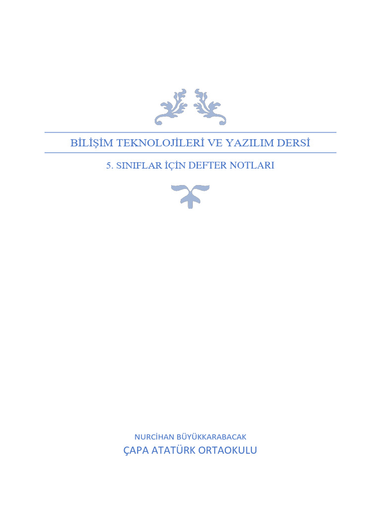Bilişim Teknolojileri Pdf