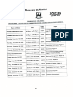 Non - Autonomous Exam Revised Time Table For B.com. Choice Bsed SEM. VI Winter Session 2022