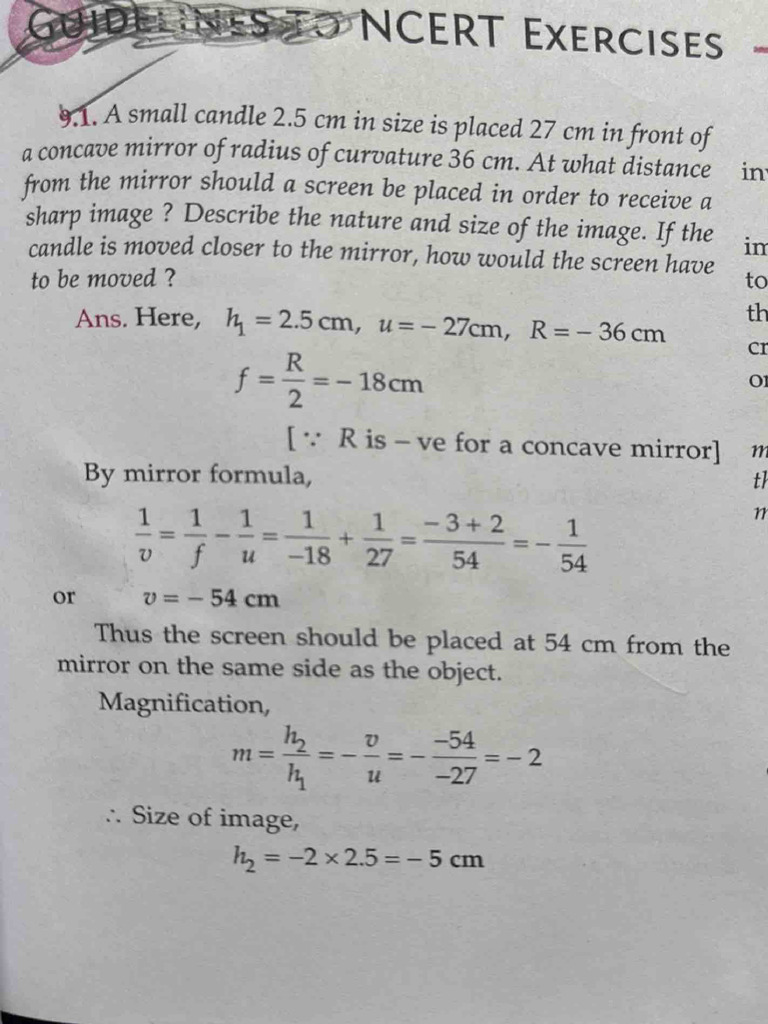 ch9 Ray Optics Question Ans PDF