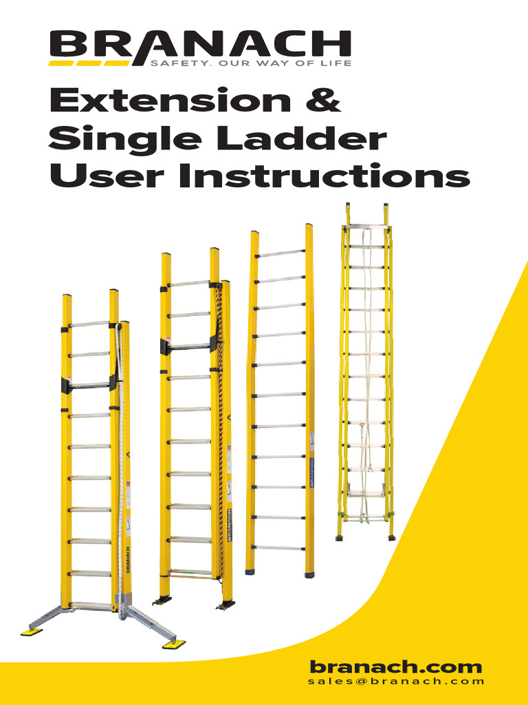 user-instructions-extension-single-ladders | PDF | Ladder | Wear