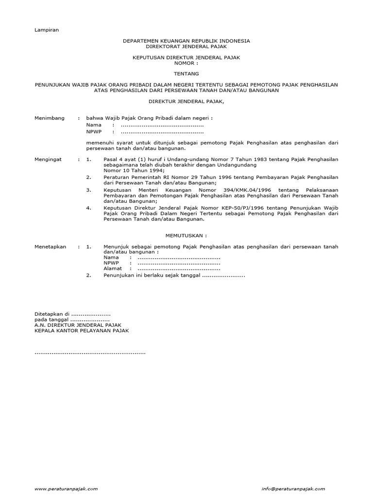 Contoh Validasi PPh Persewaan Tanah | PDF | Hukum | Griya & Taman