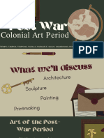 Post War: Colonial Art Period